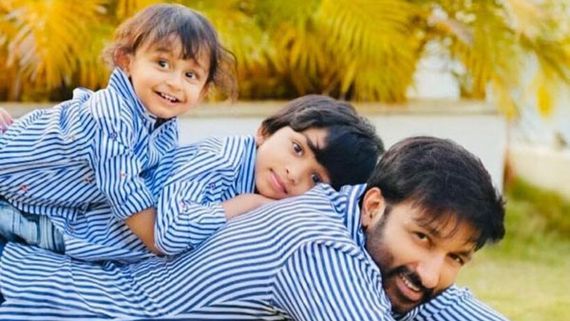 ఐదేళ్ల కొడుకు బైక్ పై గోపిచంద్.. హీరోగారి అల్లరి మామూలుగా లేదు.. ఫొటోస్ వైరల్