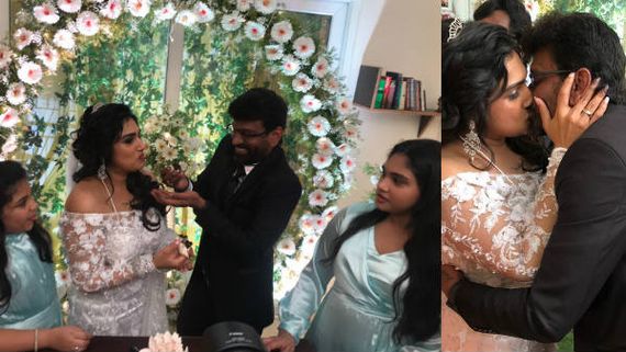 ఎదిగిన ఇద్దరు కూతుళ్లు పక్కనే.. భర్తతో లిప్ లాక్.. వనితా విజయ్ కుమార్ పెళ్లి ఫోటోలు వైరల్