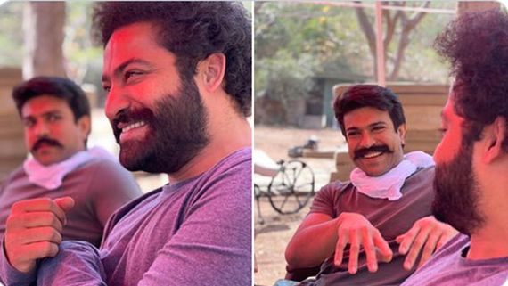 RRR సెట్ లో రామరాజు, భీమ్ ముచ్చట్లు.. ఎంత సరదాగా ఉన్నారో.. ఫొటోస్ వైరల్