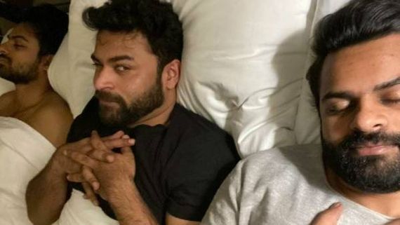  ఒకే బెడ్డుపై ముగ్గురు పెళ్లి కాని మెగా హీరోలు.. సెల్ఫీ వైరల్.. పక్కున నవ్వేసిన నిహారిక