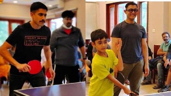 అమీర్ ఖాన్ టీమ్‌తో నాగచైతన్య స్పోర్ట్స్ వార్.. టెబుల్ టెన్నిస్‌ రాకెట్ పట్టి దడదడా..