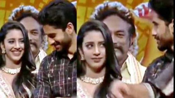 స్టేజ్ పైనే చైతు చిలిపి వేషాలు.. బంగార్రాజు తరహాలోనే హీరోయిన్ తో అలా.. వీడియో వైరల్