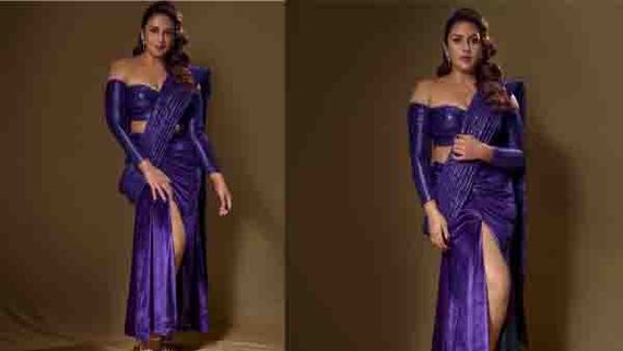 Huma Qureshi: సగం చీరలో కాలా బ్యూటీ బోల్డ్ షో.. పైన కూడా సగమే.. ఎటు చూసినా అందమే!
