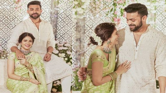 Varun Tej నిశ్చితార్థం ఫోటోలు వైరల్.. వరుణ్ గుండెపై చేయి వేసి.. ఎంగేజ్‌మెంట్ ఎక్కడ? ఎవరెవరు వచ్చారంటే?