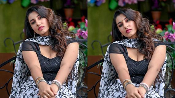 యాంకర్ విష్ణుప్రియ గ్లామర్ షో: ఎగిసిపడుతున్న అందాలతో ఓవర్ షో