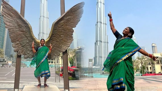 Gangavva బుర్జ్ ఖలీఫాపై గంగవ్వ..హ్యాట్సాఫ్ అవ్వ అంటూ నెటిజన్ల కామెంట్లు.. ఫోటోలు వైరల్!