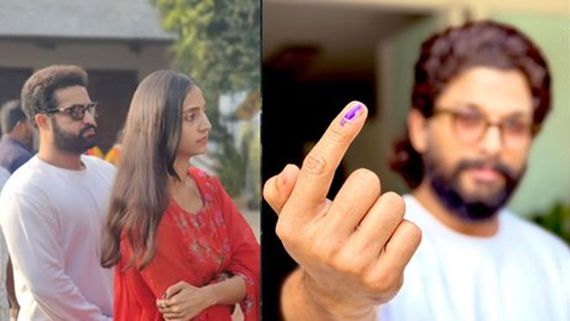 Telangana Elections: ఓట్ కోసం లైన్‌లో స్టార్లు.. తారక్, అల్లు అర్జున్ అలా.. ఇంకా ఏ హీరోలు వేశారంటే!