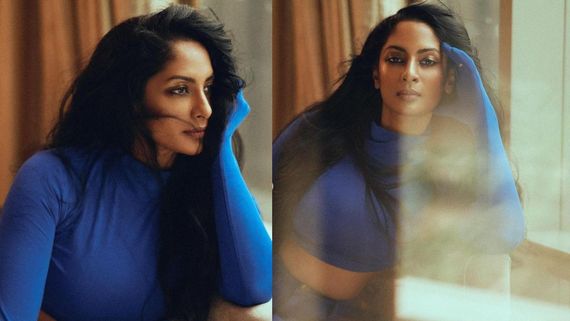 41 ఏళ్ల వయసులోనూ నవయవ్వనంగా శ్రియా రెడ్డి.. !  బ్లూ డ్రెస్‌లో భలే ఫోజులతో!