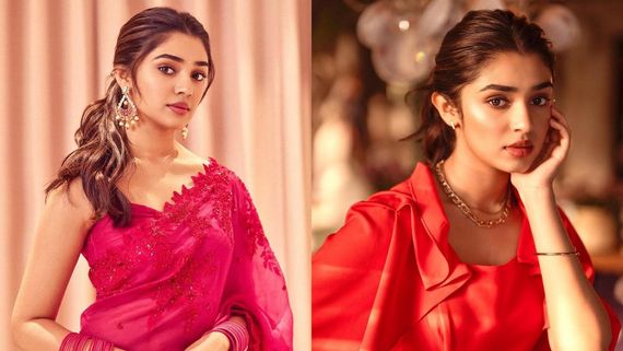 Krithi Shetty: మెరూన్ లెహంగాలో బేబమ్మ మెగా అందాలు.. 20 ఏళ్లకే ఇన్ని సొగసులా?