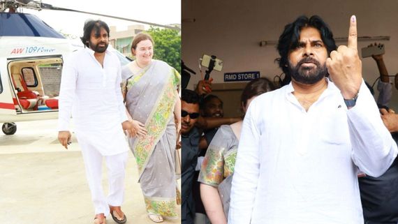 AP Elections వైఎస్ జగన్‌కు దిమ్మతిరిగే పంచ్.. భార్యతో కలిసి పవన్ కల్యాణ్ ఎక్కడ ఓటు వేశారంటే? 