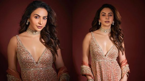 ఒంటిపై బట్టలు లేనట్లే, లోపలి అందాలు చూపిస్తూ .. బ్లాక్ డ్రెస్‌లో రకుల్ ఫ్రీ షో!