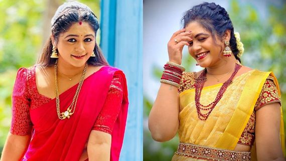 నల్ల చీరలో నడుము మడతలు చూపిస్తూ .. హీరోయిన్లను మించి అంటోన్న వంటలక్క 