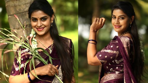 Soniya Akula : అచ్చ తెలుగు అందం.. చీర కట్టుతో చంపేస్తోన్న సోనియా ఆకుల 