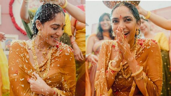 అక్కినేని వారి పెళ్లి సందడి : కీలక ఘట్టం పూర్తి , శోభితకి మంగళస్నానం.. ఫోటోలు వైరల్