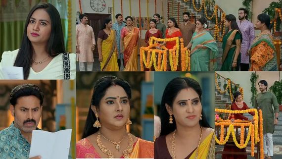 Brahmamudi February 11th Episode : 100 కోట్ల బాంబు పేల్చిన అనామిక .. దోషుల్లా కావ్య - రాజ్