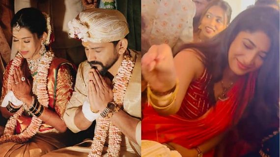 పుష్ప నటుడి పెళ్లికి పెద్దగా బ్రహ్మముడి రుద్రాణి... అప్పగింతల వరకు అన్నీతానై 