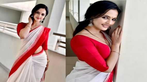 తెల్లచీరలో జ్యోతిరాయ్ విధ్వంసం.. 40 ఏళ్ల వయసులో కిర్రాక్ ఫోజులతో అరాచకం!