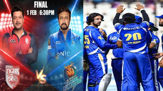 CCL 2026: సీసీఎల్ 2026 ఫైనల్‌లో బెంగాల్‌తో కర్ణాటక ఢీ... చెన్నై‌ పై చివరి బంతికి గెలిచిన బుల్డోజర్స్