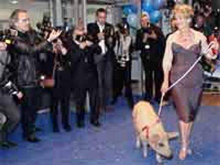 प्रीमियर में सूअर के साथ पहुंची एम्मा थॉम्पसन