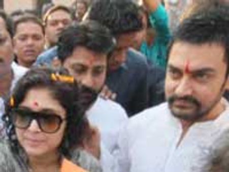 आमिर-किरण ने 'धोबीघाट' पर मनाया गणतंत्र दिवस