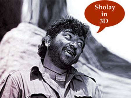 दोबारा 3डी फॉर्म में होगी पर्दे पर गब्बर की वापसी