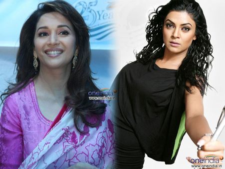 हाल आफ फेम अवार्ड से नवाजी गयीं माधुरी और सुष्मिता सेन