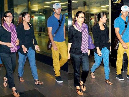 Spotted: करीना, करिश्मा और रणबीर कपूर को एक साथ