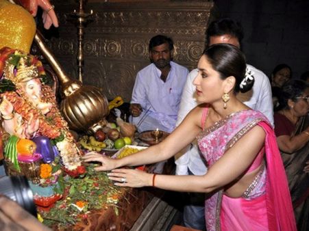 हिरोईन के लिए गणपति के दरबार में करीना