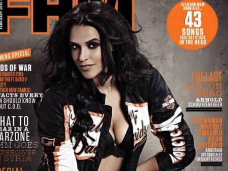 FHM के कवर पेज पर सेक्सी नेहा धूपिया