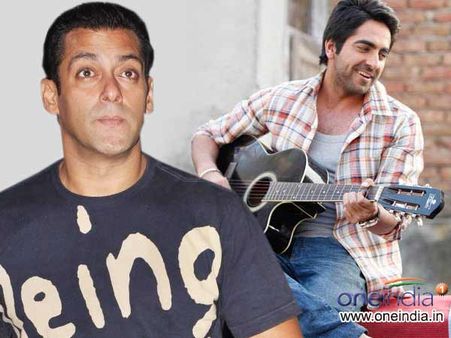 आयुष्मान ने सलमान को सिखाया गाना