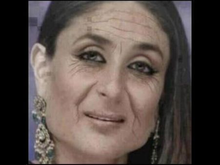 करीना कपूर के चेहरे पर झुर्रियां, फेसबुक पर बना मज़ाक!