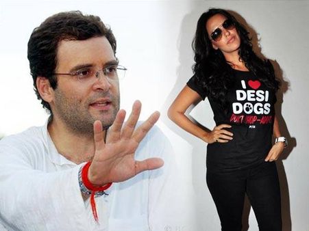 राहुल गांधी के क्लीन शेव लुक की दिवानी हुई नेहा धूपिया