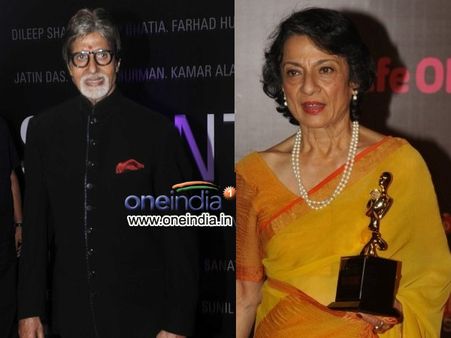 अमिताभ के हाथों तनूजा को मिला फिल्मफेयर लाइफ टाइम अचीवमेंट अवॉर्ड!