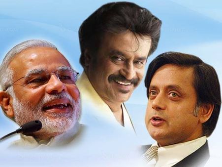 बोले थरूर..अगर मोदी में है दम तो क्यों मिले वो रजनीकांत से?