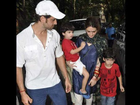 सुजैन के पास ही रहेंगे रितिक-सुजैन के बच्चे