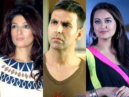 अक्षय-सोनाक्षी की गिटपिट से बीवी ट्विंकल के कान खड़े