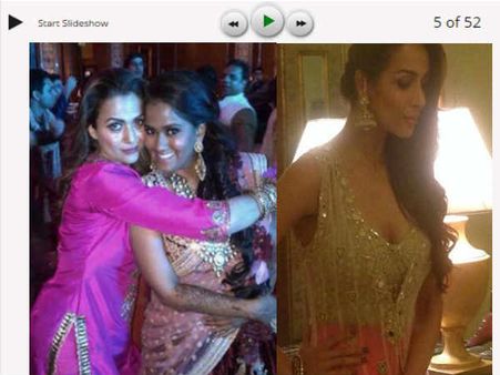 PICS: अर्पिता की शादी मलाइका, अमृता, सलमान, अरबाज़ के कॉस्ट्यूम