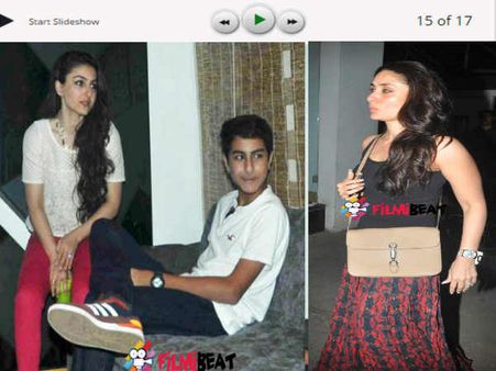 PICS: बेटे के साथ फिल्म देखने पहुंची सैफ की बेगम करीना