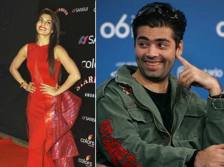 ज़ुबान से फिसले: करण जौहर को गिफ्ट रैप लगीं जैकलीन, खोलने का किया मन!