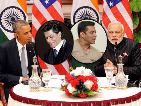 इत्तिफाक..एक ही दिन ओबामा की जुबां पर शाहरुख, मोदी की सलमान!