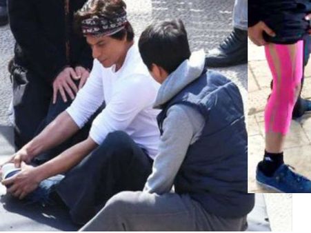 Post Fan injury- शाहरुख खान ने पहनी पिंक लेगिंग
