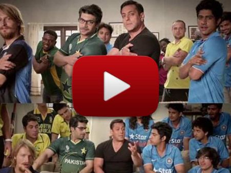 VIDEO: इंडिया की बैटिंग शुरू होते ही सलमान खान ने कर दिया हैरान!