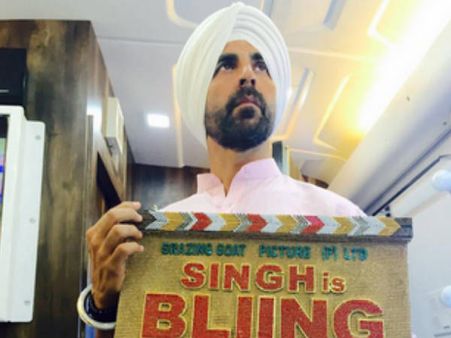 PICS: अक्षय कुमार ने शुरू की सिंह इज़ ब्लिंग की शूट, गबरू सरदार