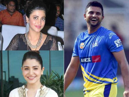 Interesting रैना की दुल्हन बनते बनते उनकी बाराती बन गयीं अनुष्का व श्रुति!