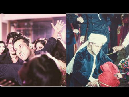 UNSEEN PICS: अर्पिता की शादी पर सलमान-शाहरूख का भांगड़ा!