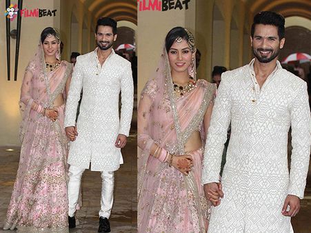 PICS: शादी के बाद पत्नी मीरा के साथ मीडिया के सामने शाहिद कपूर