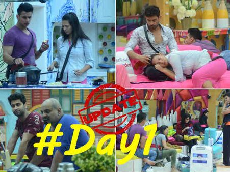 #Day1: BIGG BOSS के घर में तमाशा, सोने पर...खाने पर और छेड़ने पर!