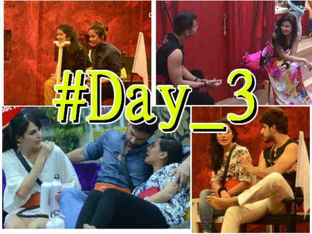 #Day3: बिग बॉस 9, पहली कैट-फाइट, लैला परेशान, मजनू शैतान!