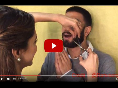 VIRAL VIDEO: दीपिका मस्तानी ने काट डाली बाजीराव रणवीर की मूंछें