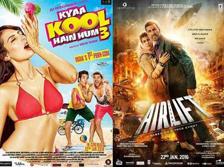 BOX OFFICE: अक्षय कुमार की 'एयरलिफ्ट' vs 'क्या कूल हैं हम 3'